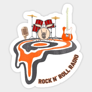 Rock n Roll Radio Sticker